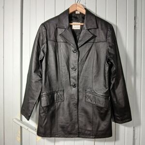 Women's Black Leather Jacket